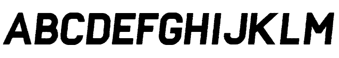 Frank Black Oblique Rough Font LOWERCASE