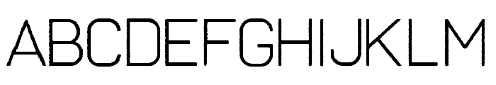 Frank Light Rough Font UPPERCASE