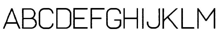 Frank Light Rough Font LOWERCASE
