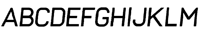 Frank Regular Oblique Rough Font UPPERCASE