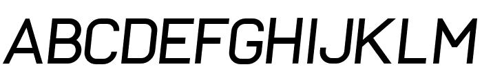 Frank Regular Oblique Font LOWERCASE