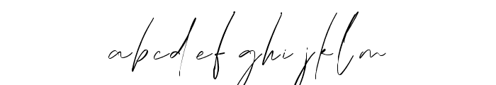 Frank Signature Regular Font LOWERCASE