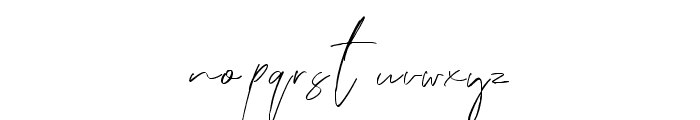 Frank Signature Regular Font LOWERCASE
