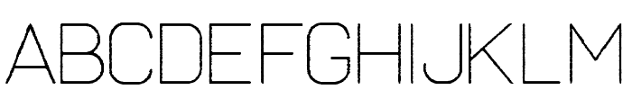 Frank Thin Rough Font UPPERCASE