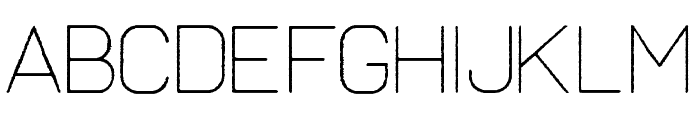 Frank Thin Rough Font LOWERCASE