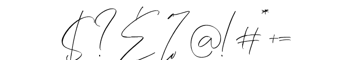 FrankSignature-Regular Font OTHER CHARS