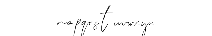 FrankSignature-Regular Font LOWERCASE