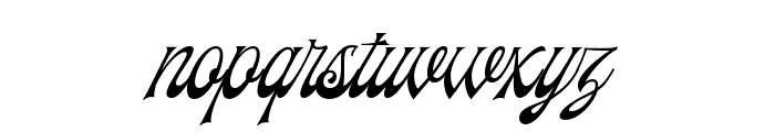 FrankestScript-Regular Font LOWERCASE
