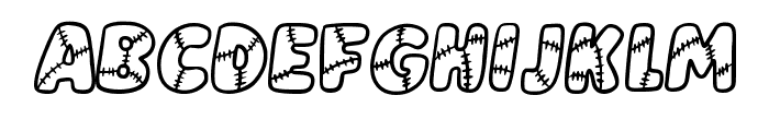 Frankie Stitch By Squee Regular Font UPPERCASE