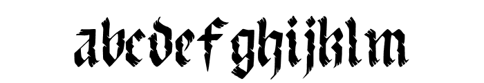 Franklinfracture-Regular Font LOWERCASE