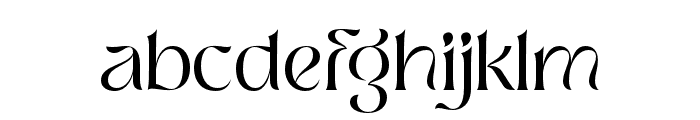 Frastha ExtraLight Font LOWERCASE