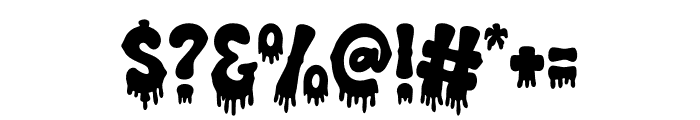Freaking Melting Regular Font OTHER CHARS
