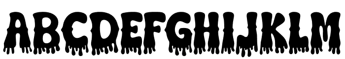 Freaking Melting Regular Font UPPERCASE