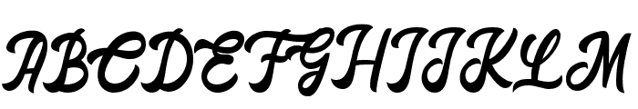 FreakingRegular Font UPPERCASE