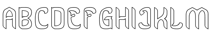 Freedom Expression-Hollow Font UPPERCASE