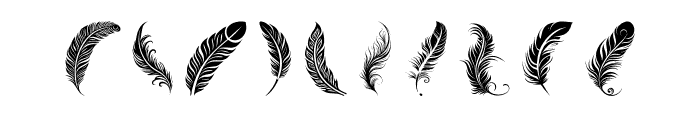 Freedom Maori  Feathers Regular Font OTHER CHARS