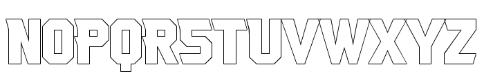 Freedrin-Outline Font LOWERCASE
