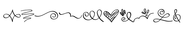 Freehand Art Font OTHER CHARS