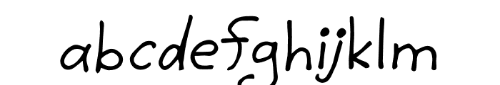 Freehand Font Font LOWERCASE