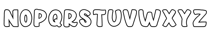 Freetoys Outline Font LOWERCASE