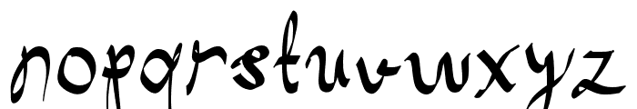 FrenchThings-Regular Font LOWERCASE
