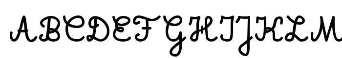 French_Cursive_Bold Font UPPERCASE