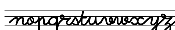 French_Cursive_Lined Font LOWERCASE