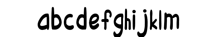 Fresh Green-Regular Font LOWERCASE