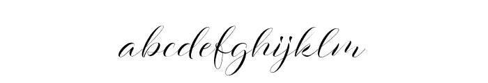 Fresh Script Upright Font LOWERCASE