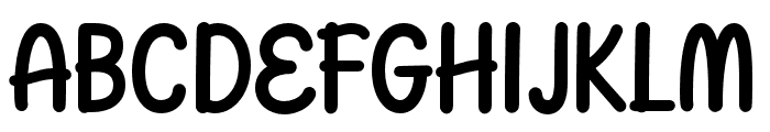 FreshHappy-Regular Font UPPERCASE