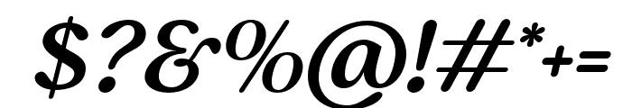 FreshRoast-Italic Font OTHER CHARS