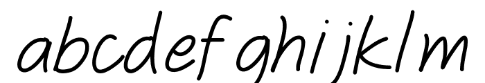 Freshitalic Font LOWERCASE