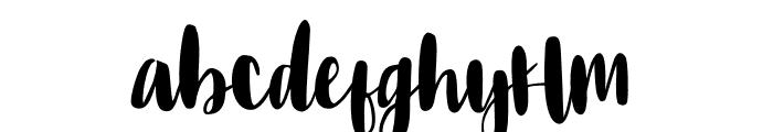 Freshlemonadebrush Script Font LOWERCASE