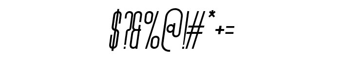 Freya-SemiBoldItalic Font OTHER CHARS