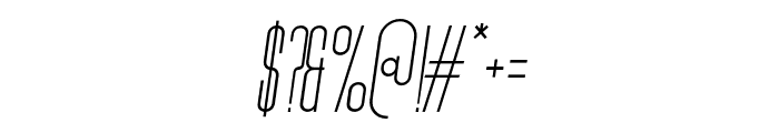 Freya-SemiLightItalic Font OTHER CHARS