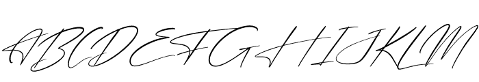 Freyatina Pelgona Italic Font UPPERCASE
