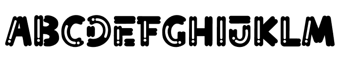 Fried Churros Shiny Font UPPERCASE