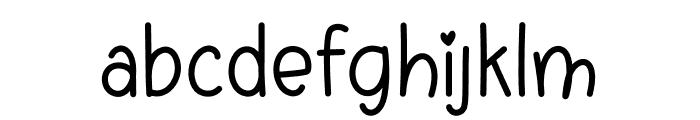 Friency Font LOWERCASE