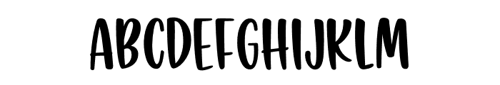Friendly Display Font UPPERCASE