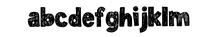 Friendly Grunge Regular Font LOWERCASE