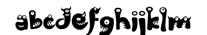 Friendly Monster Font LOWERCASE