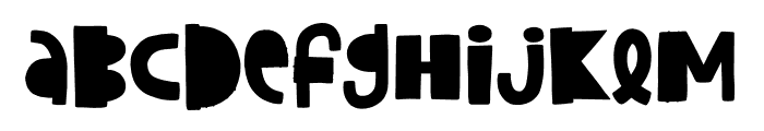 Friendly Sidekick Color Font LOWERCASE