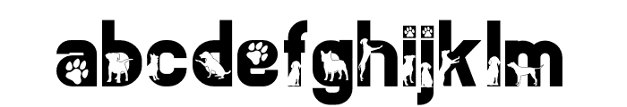 FriendlyDog-Regular Font LOWERCASE