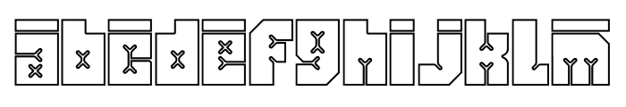 Friez Five Font LOWERCASE