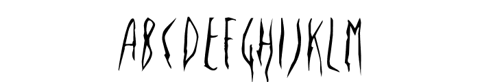 Fright-Regular Font UPPERCASE