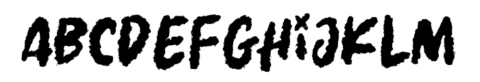 FrightHours-Regular Font LOWERCASE