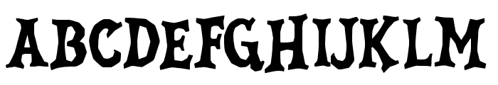 FrightMaiden-Regular Font UPPERCASE