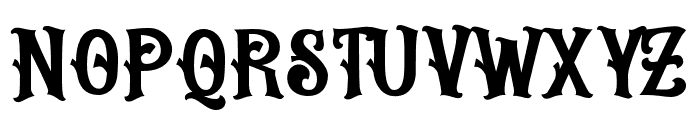 Frighted-Regular Font UPPERCASE