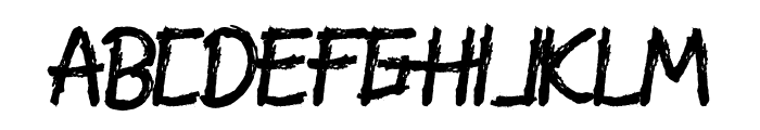 Frighter Font UPPERCASE