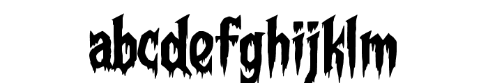 FrightmareRegular Font LOWERCASE